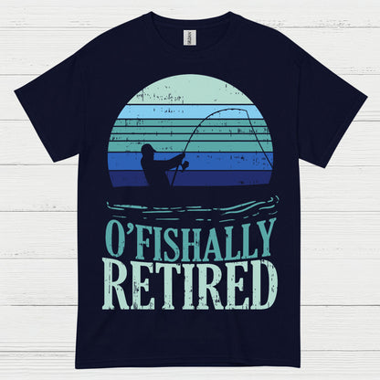Officially Retired Fishing T Shirt