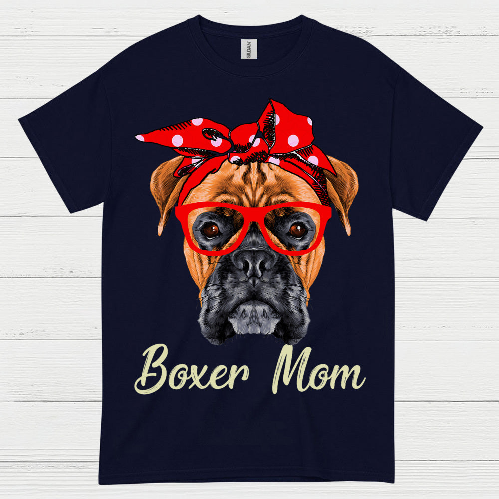 Boxer Mom Cute Dog T Shirt
