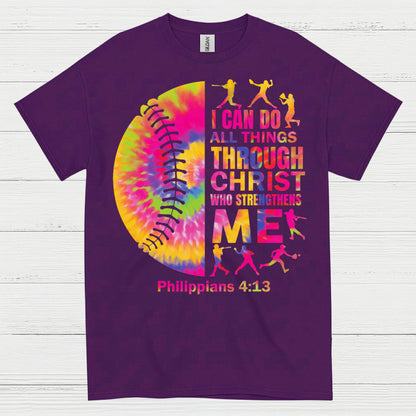 I Can Do All Things Through Christ Softball T Shirt