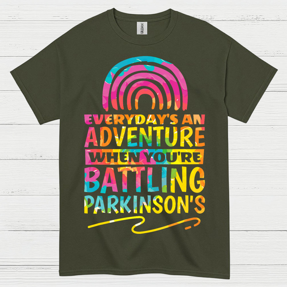 Everyday’s An Adventure Battling Parkinson’s Quote T Shirt
