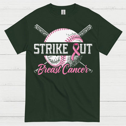Strike Out Breast Cancer Baseball T Shirt