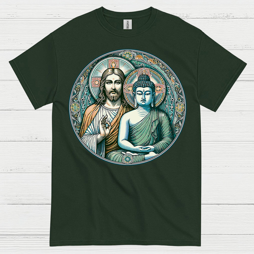 Jesus Buddha Harmony Spiritual T Shirt