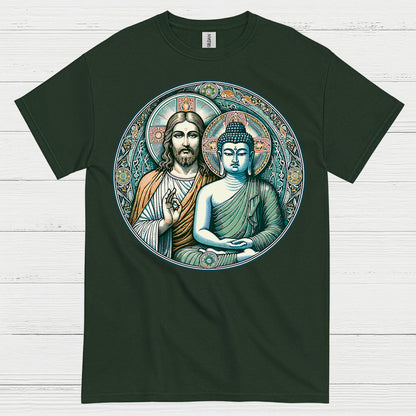 Jesus Buddha Harmony Spiritual T Shirt