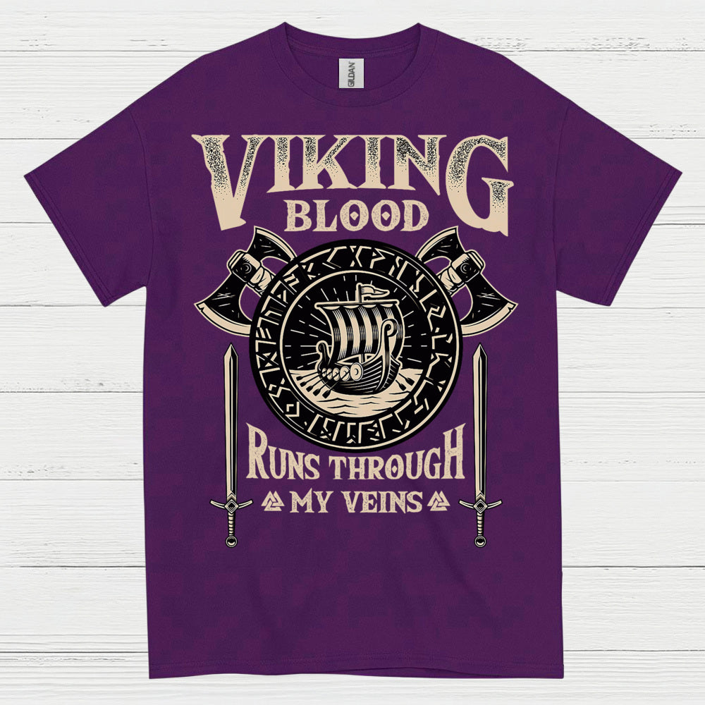 Viking Blood Runs Through My Veins T Shirt