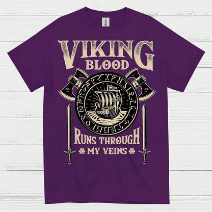Viking Blood Runs Through My Veins T Shirt