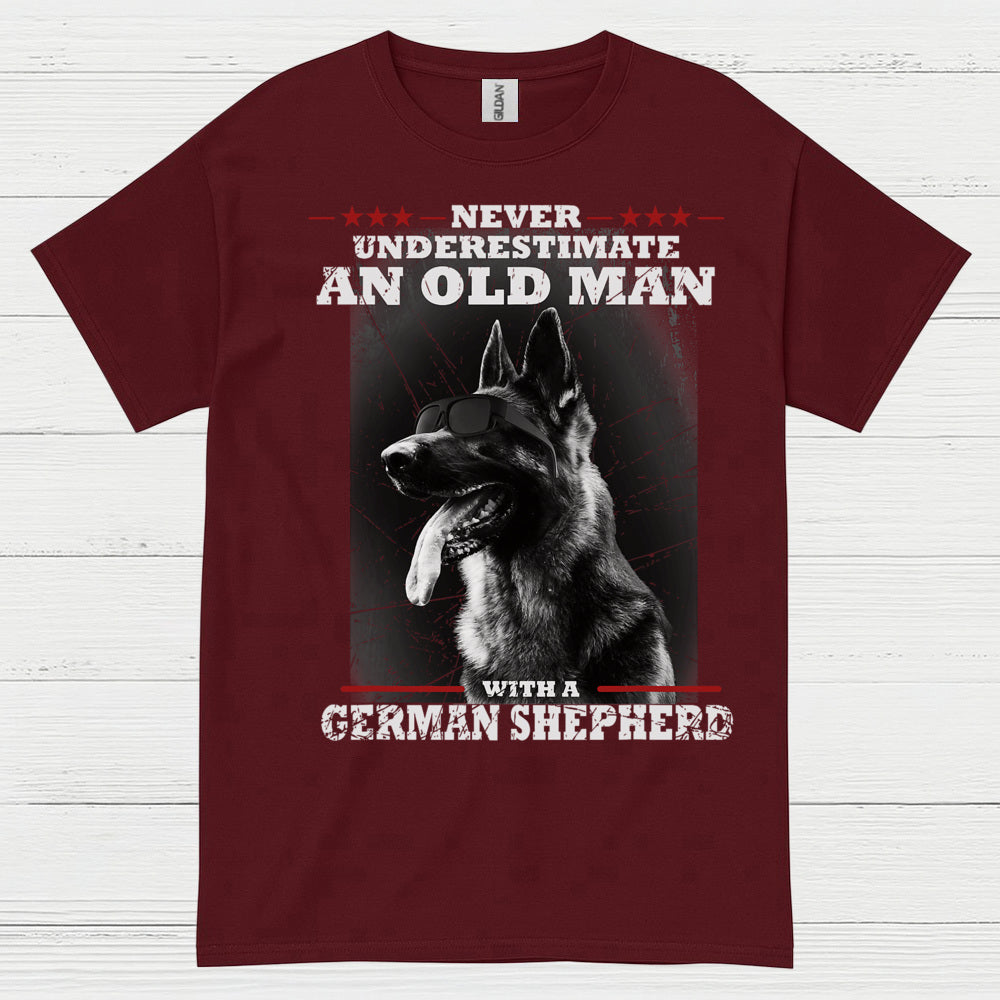 Old Man Shepherd Humor T Shirt