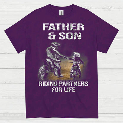Father And Son Riding Partners For Life T Shirt