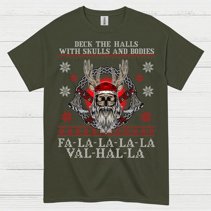 Valhalla Viking Christmas T Shirt