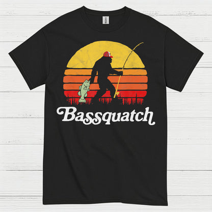 Bassquatch Bigfoot Fishing T Shirt