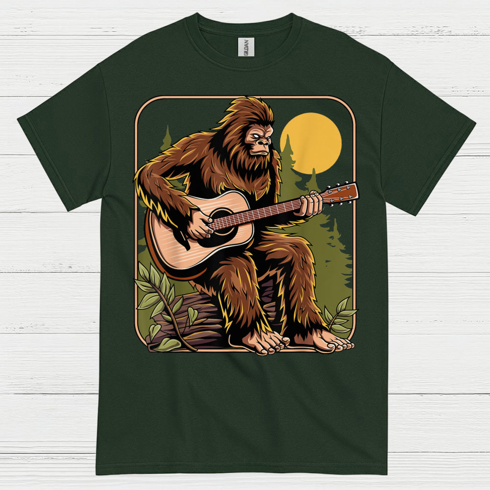 Bigfoot Guitar Player T Shirt