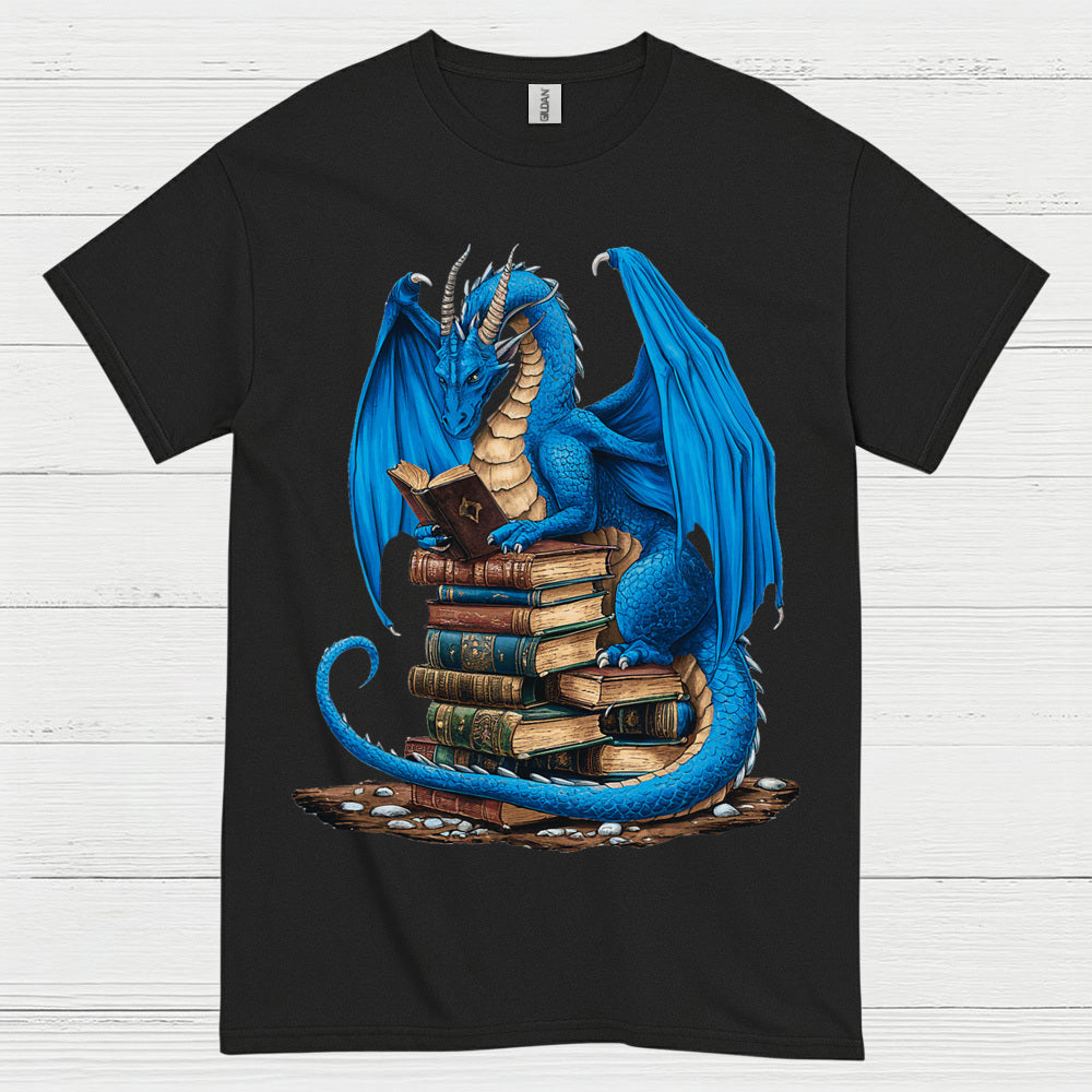 Book Dragon Reading Lover T Shirt