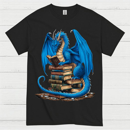 Book Dragon Reading Lover T Shirt