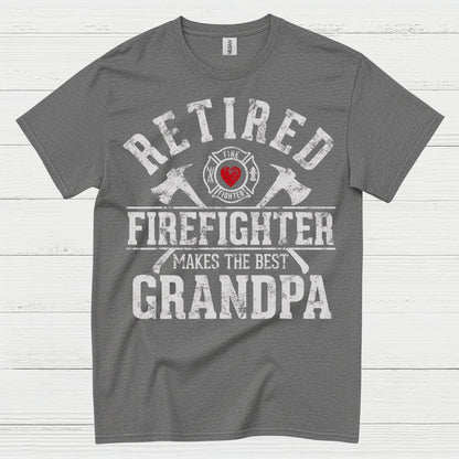 Retired Firefighter Makes The Best Grandpa T Shirt