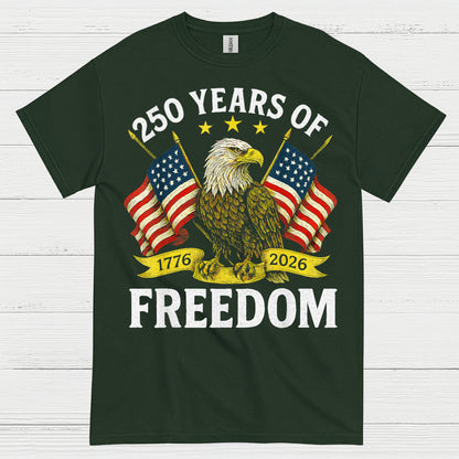 250 Years Of Freedom American Eagle Patriotic T Shirt