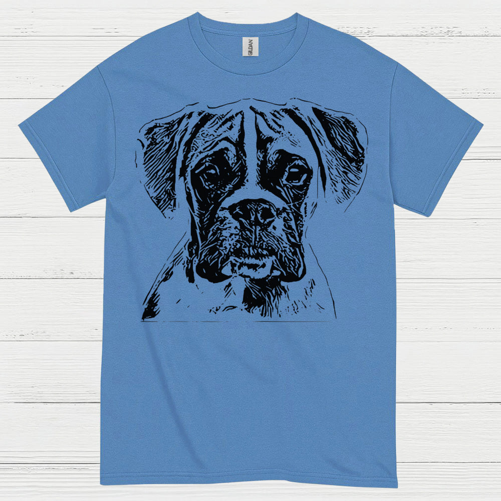 Sketch Style Boxer Dog T Shirt