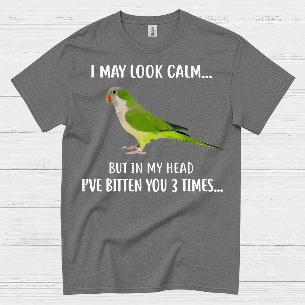 Funny Calm But Dangerous Parrot T Shirt