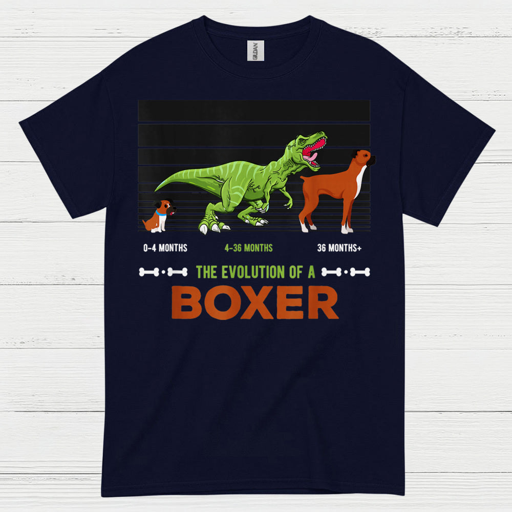 Funny Boxer Evolution Graphic T Shirt