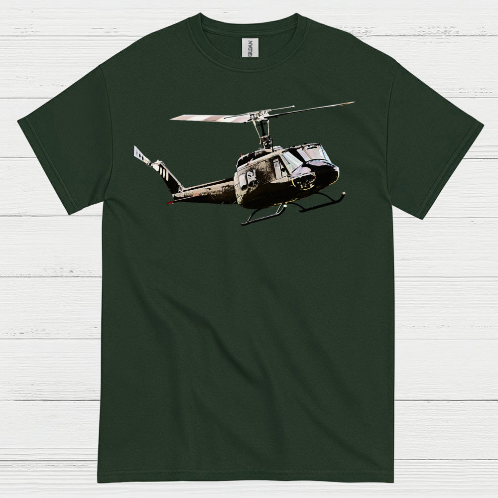 UH-1 Huey Classic Military Helicopter T Shirt