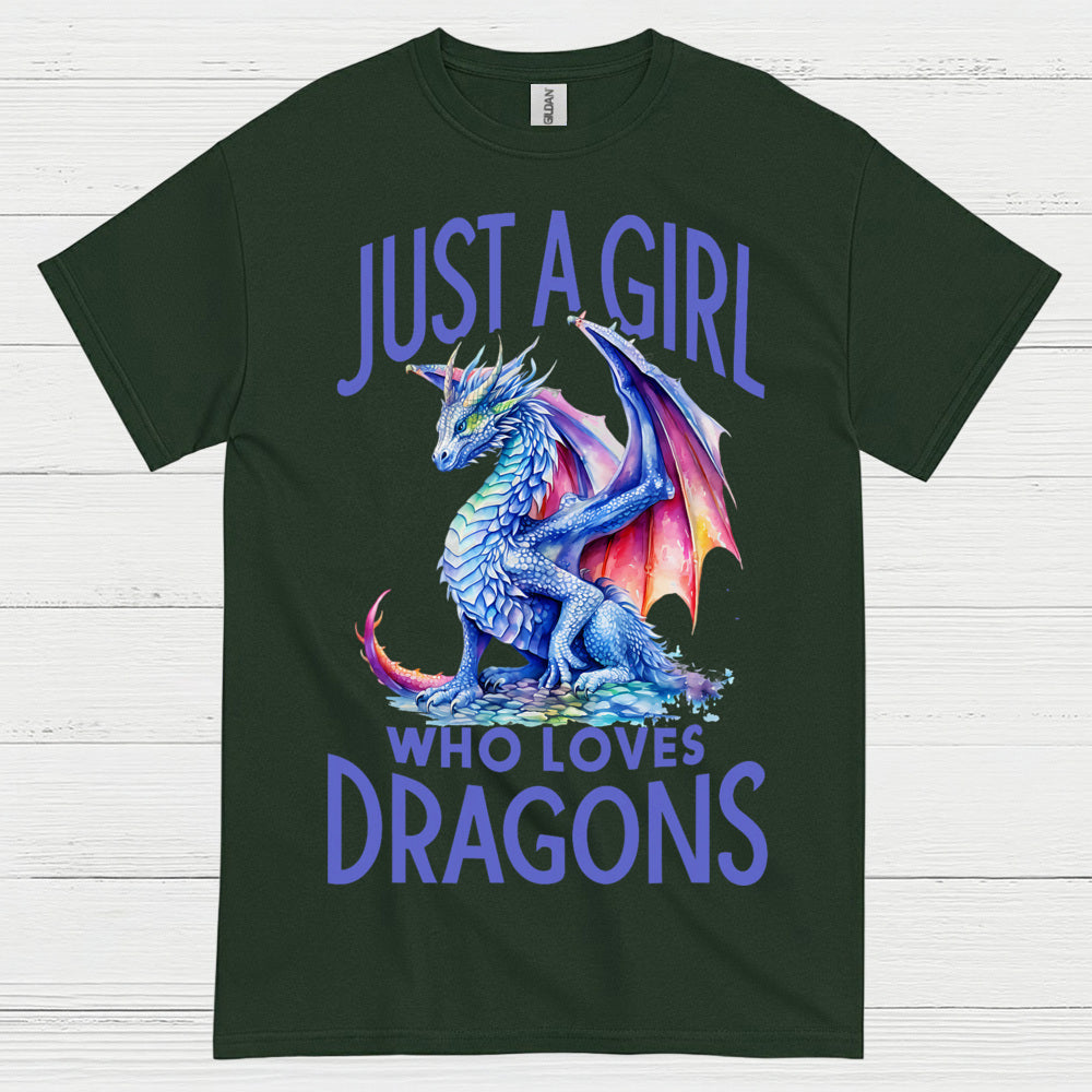 Just A Girl Who Loves Dragons T Shirt