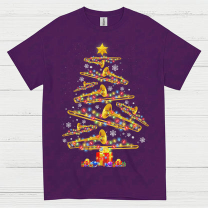 Christmas Trombone Tree T Shirt