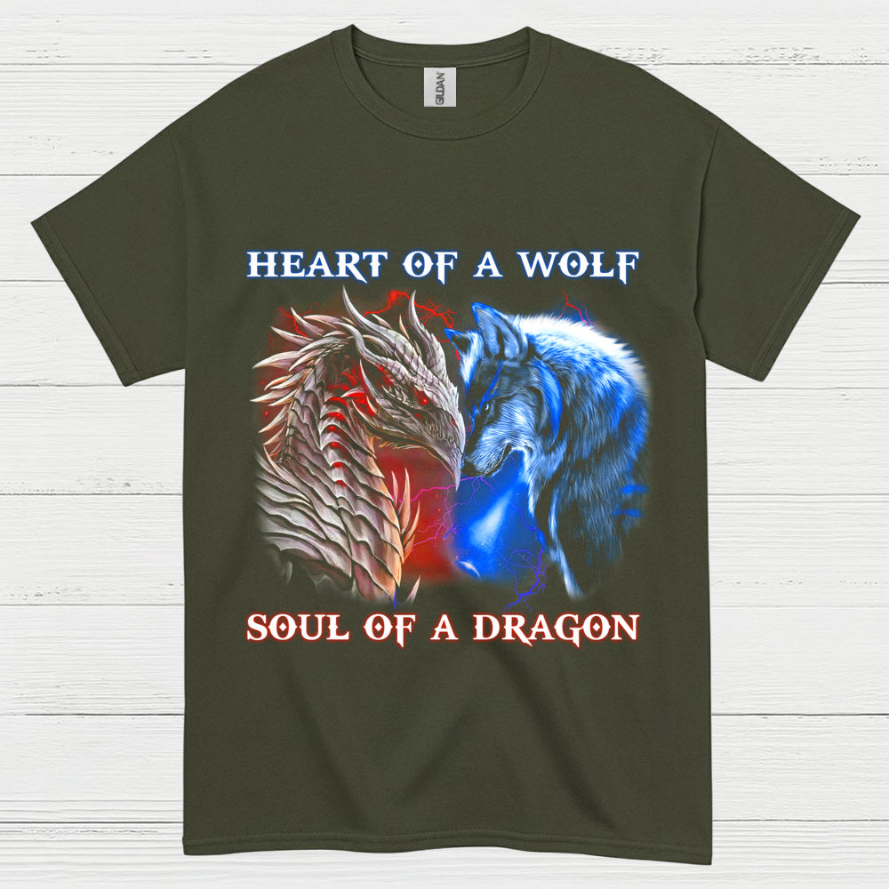 Wolf And Dragon Spirit T Shirt