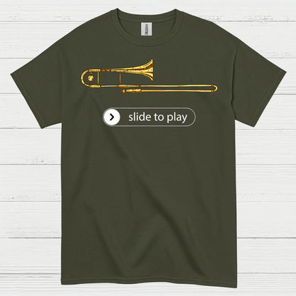 Slide To Play Trombone T Shirt