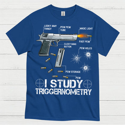 I Study Triggernometry Pew Anatomy Humor T Shirt