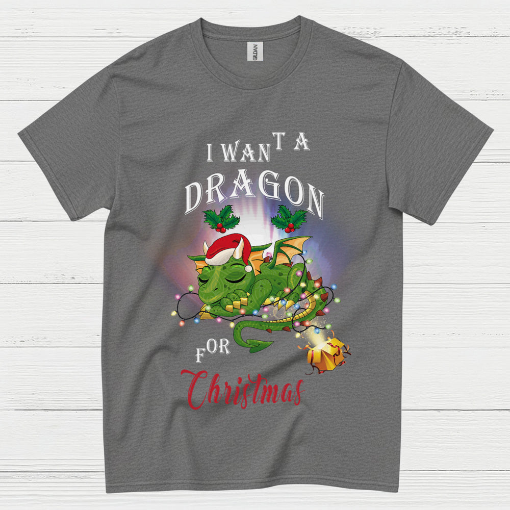 Christmas Dragon Wish T Shirt