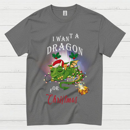 Christmas Dragon Wish T Shirt