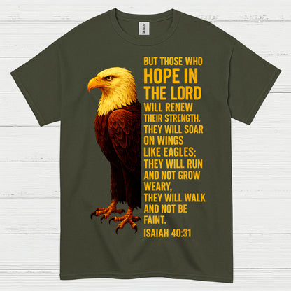 Hope In The Lord Christian Eagle Faith T Shirt