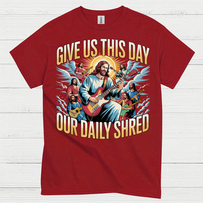 Give Us This Day Jesus Guitar T Shirt