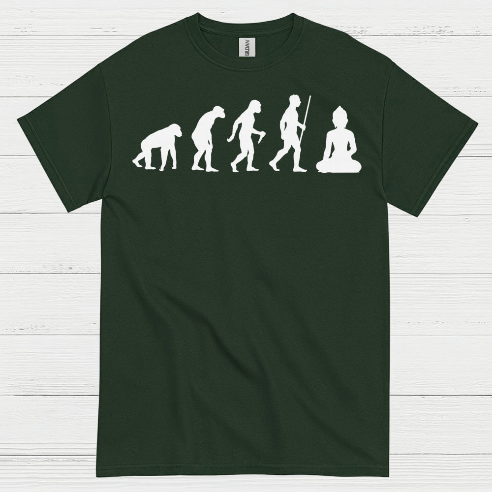 Evolution To Meditation Zen T Shirt