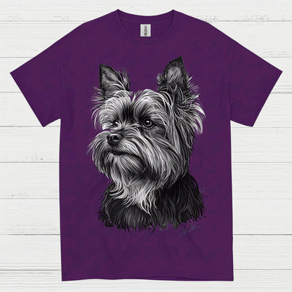 Realistic Yorkie Portrait Dog Lover T Shirt
