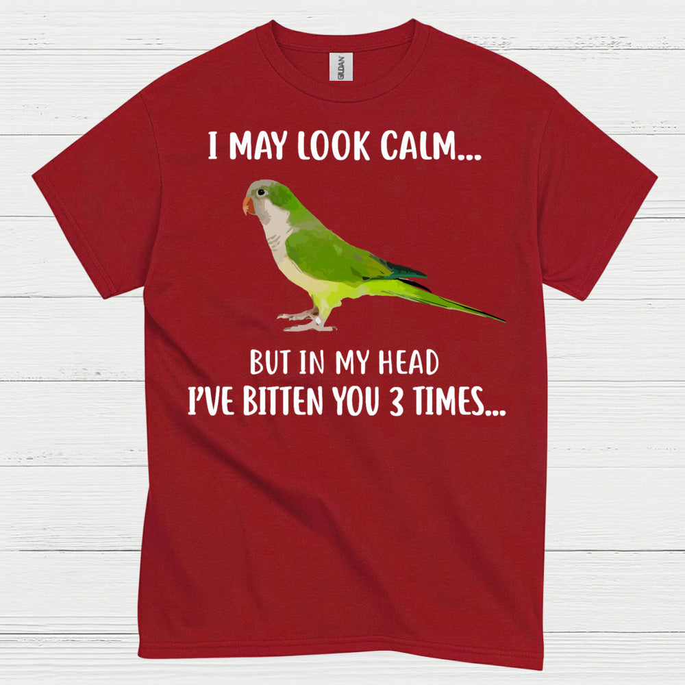 Funny Calm But Dangerous Parrot T Shirt