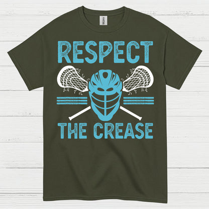 Respect The Crease Lacrosse T Shirt