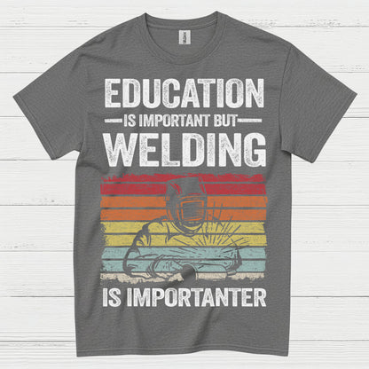 On Fire Welder Humor T Shirt