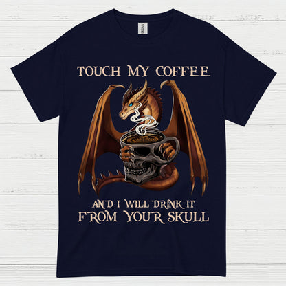 Dragon Coffee Skull T Shirt