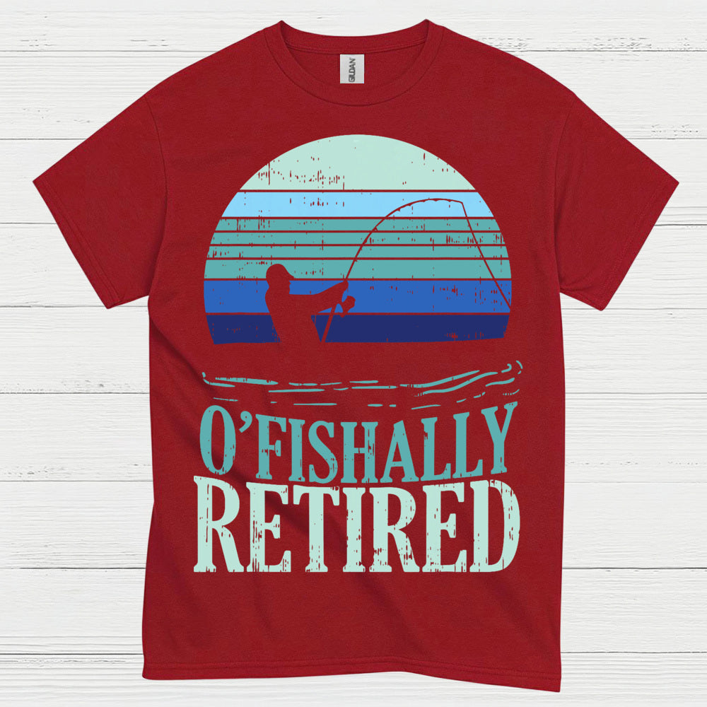 Officially Retired Fishing T Shirt