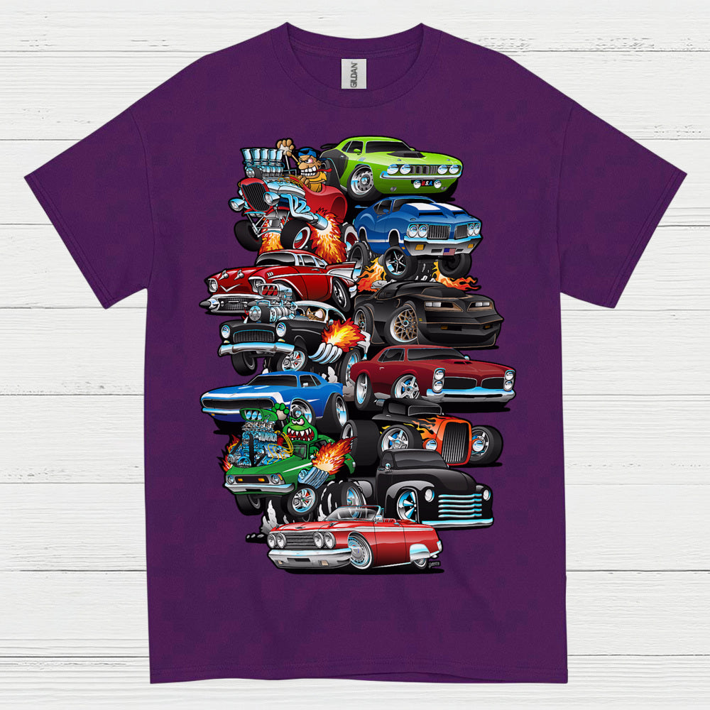 Classic Hot Rod Cars T Shirt