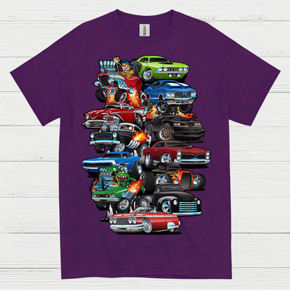 Classic Hot Rod Cars T Shirt