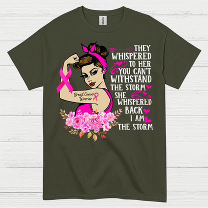 Breast Cancer Warrior Strong Woman T Shirt