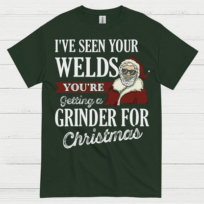 Grinder For Christmas Welding T Shirt