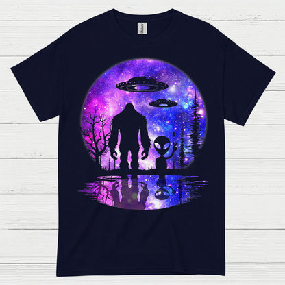 Bigfoot Alien Galaxy T Shirt