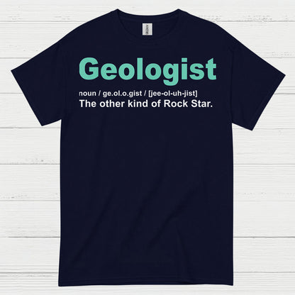 Geologist Rock Star Definition T Shirt