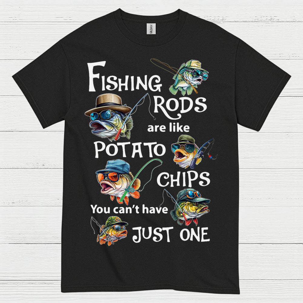 Fishing Rods Potato Chips T Shirt