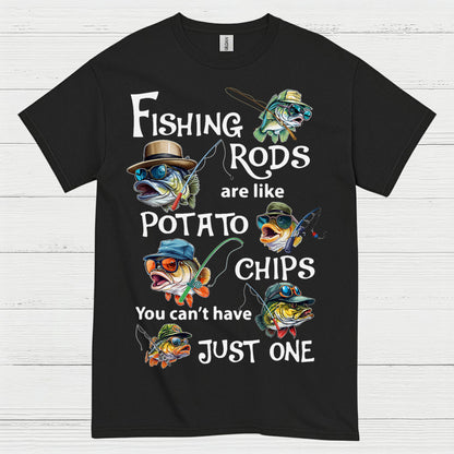 Fishing Rods Potato Chips T Shirt