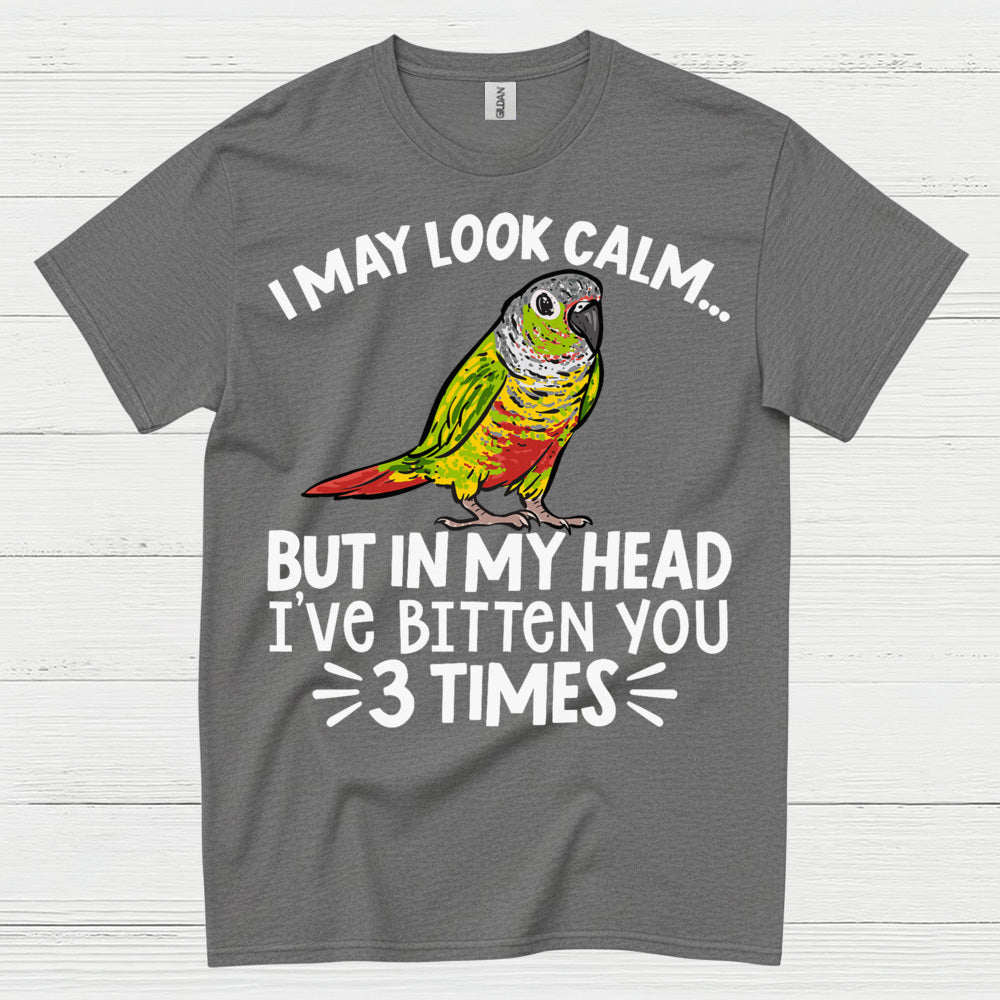 I May Look Calm Funny Parrot T Shirt
