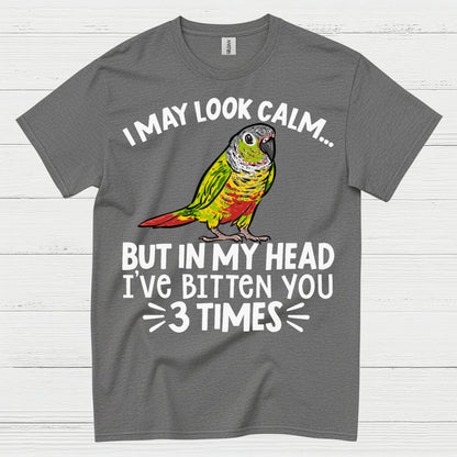 I May Look Calm Funny Parrot T Shirt