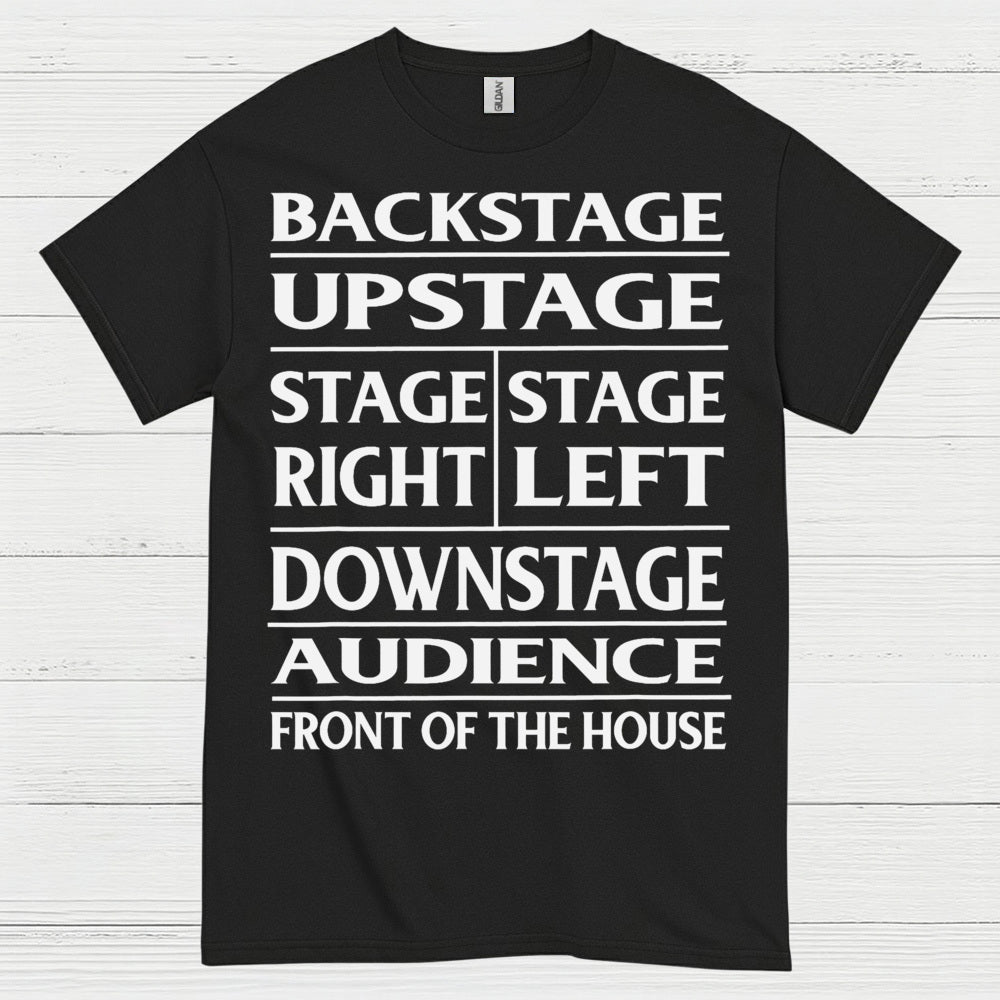 Theater Stage Directions Chart T Shirt