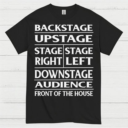 Theater Stage Directions Chart T Shirt